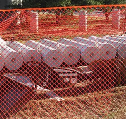 Orange 45mm Warning Barrier Heavy Duty Plastic Safety Mesh Fence