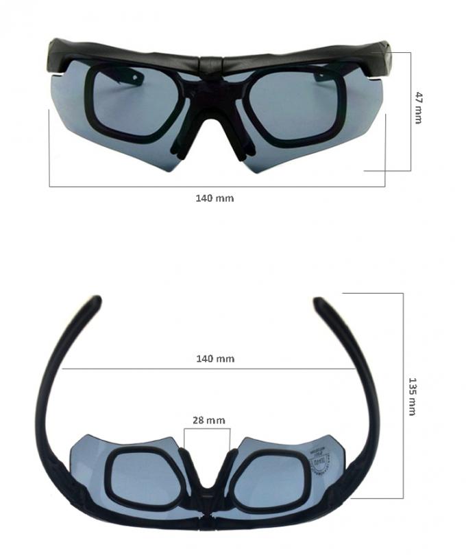 विरोधी प्रभाव विरोधी कोहरे Uv400 सुरक्षात्मक खेल शूटिंग शिकार सामरिक बैलिस्टिक काले चश्मे सैन्य आंखों के छायाएं सुरक्षा चश्मा